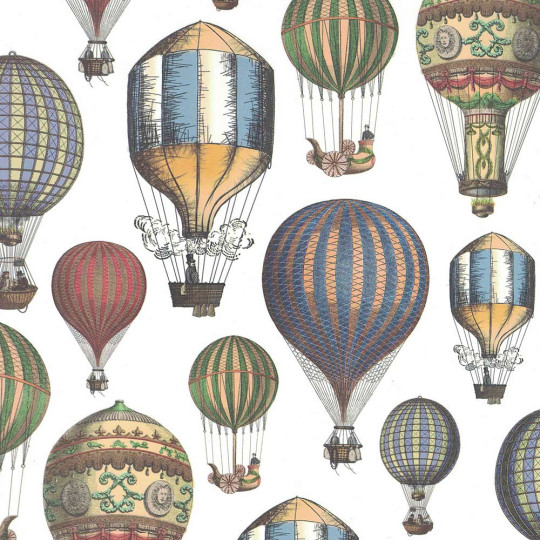 Hot Air Balloons Italian Print Paper ~ Carta Fiorentina Italy